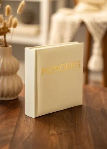 Bestseller Memories Linen Album Gri deschis - 200 fotografii în 10x15 cm