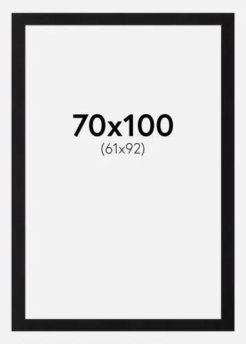 Ofertă specială Paspartu Negru Standard Margine albă 70x100 cm (61x92)