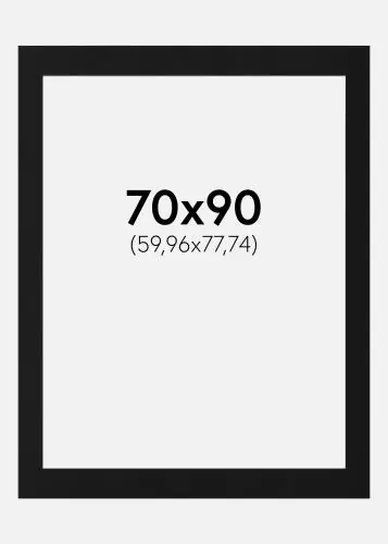 Paspartu Negru Standard (Miez Alb) 70x90 cm (59,96x77,74) Ofertă