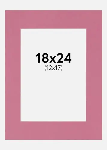 Reduceri Passepartout Carnation (Miez Alb) 18x24 cm (12x17)