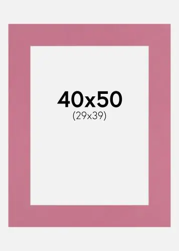 Discount Passepartout Carnation (Miez Alb) 40x50 cm (29x39)