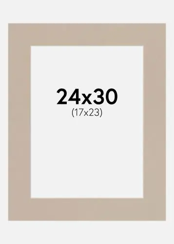 Ieftin Passepartout Fossil (Miez Alb) 24x30 cm (17x23)