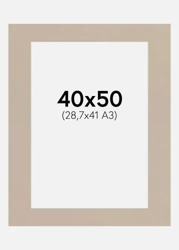 Passepartout Fossil (Miez Alb) 40x50 cm (28,7x41 - A3) Preț promoțional