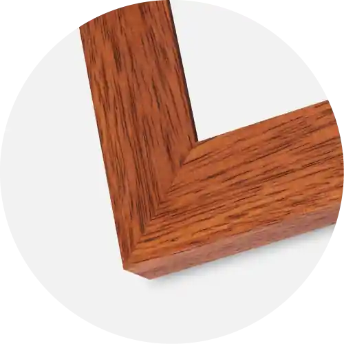 Ramă Juno Cireș 30x30 - Dublu Paspartu Alb 20x20 cm Livrare expres