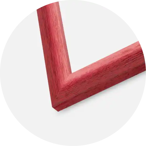 Reducere de preț Ramă Cornwall Roșu Închis 50x50 cm - Paspartu Alb 35x35 cm