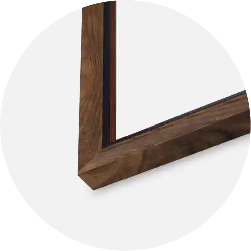 Reducere Ramă Obsidian Nuc 40x40 cm - Paspartu Alb 30x30 cm