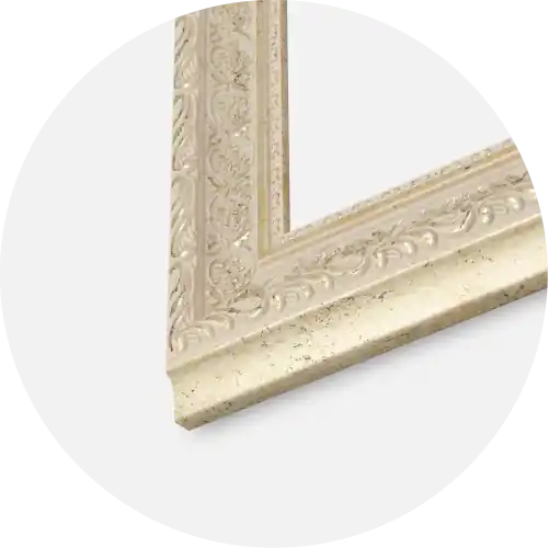 Ramă Toro Sand 30x40 cm - Paspartu Alb 21x29,7 cm Premium