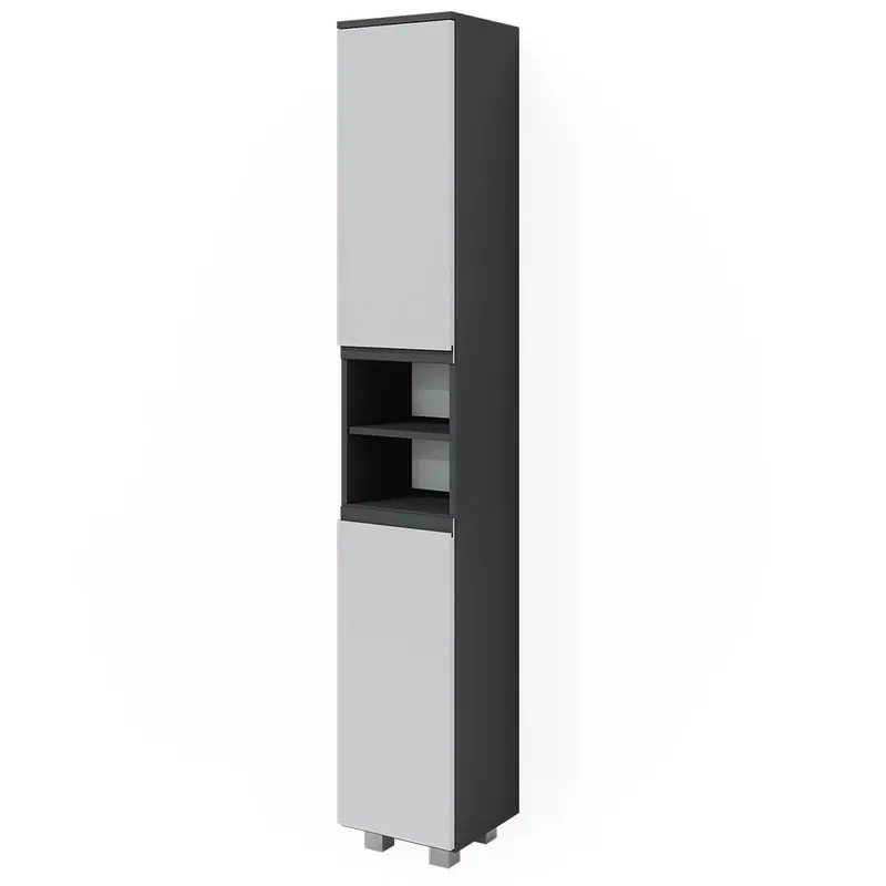 Dulap de baie J-Shape Alb 30x190 cm Vicco Lichidare de stoc