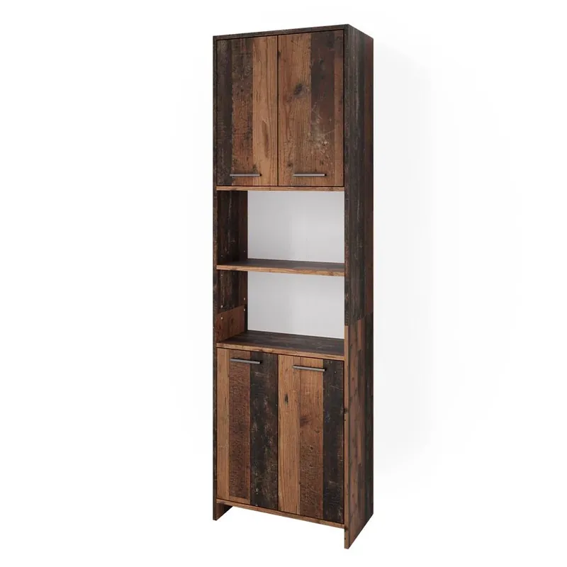 Dulap de baie Maris Stejar rustic 56.1x190 cm Vicco Plată securizată