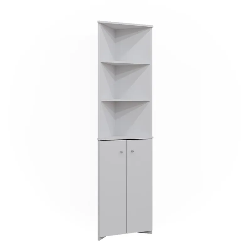 Dulap de baie Fynn Alb 51.5x175 cm Dulap de colt cu 2 usi Vicco Expediere rapidă