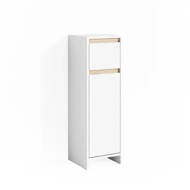 Dulap midi Emma Alb/Sonoma 30x95 cm Vicco Preț redus