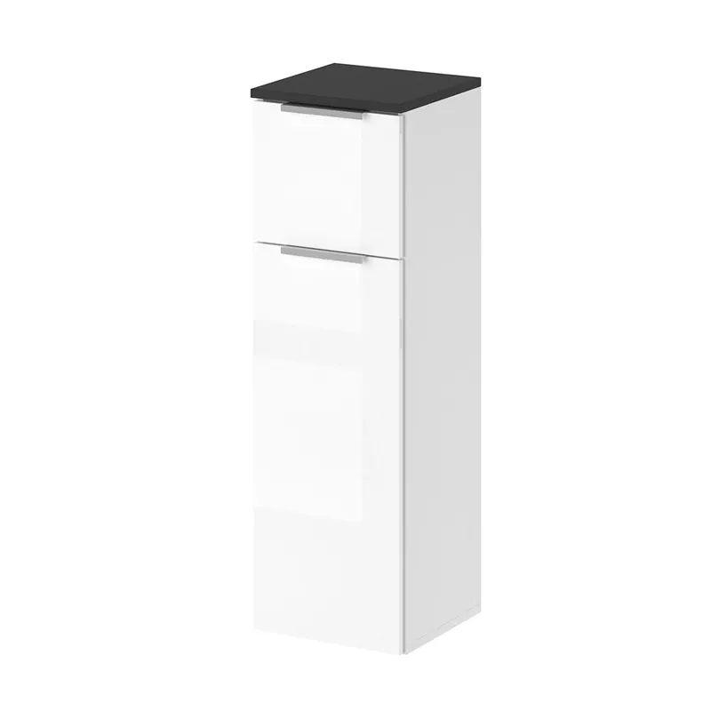 Dulap midi Otis Alb lucios ridicat 30x95 cm Vicco Preț promoțional
