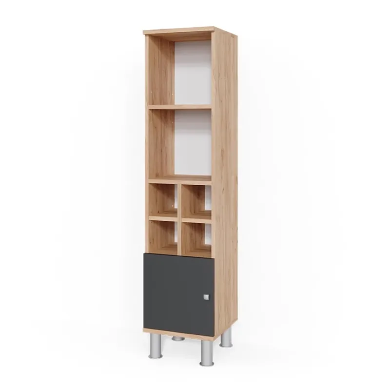 Dulap midi Fynn antracit 30x130.6 cm usa mica Vicco Preferatul clienților