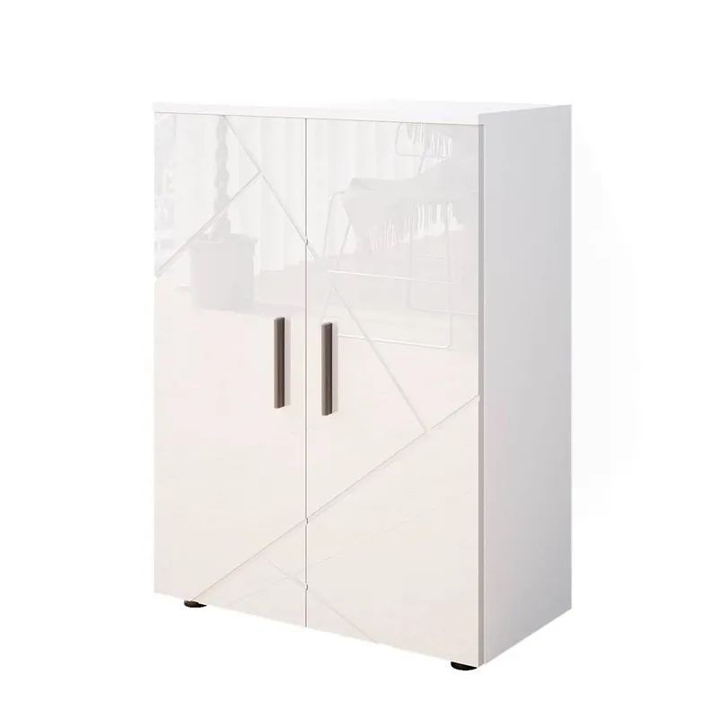 Dulap midi Irma Alb lucios ridicat 60x81 cm Vicco Reducere de preț