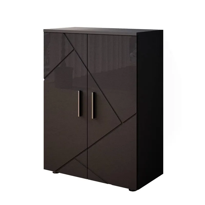 Reduceri Dulap midi Irma Antracit lucios ridicat 60x81 cm Vicco