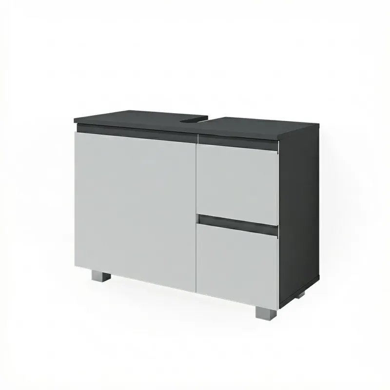 Тумба под раковину J-Shape Antracit/alb 80x60.8 cm Vicco Ofertă exclusivă