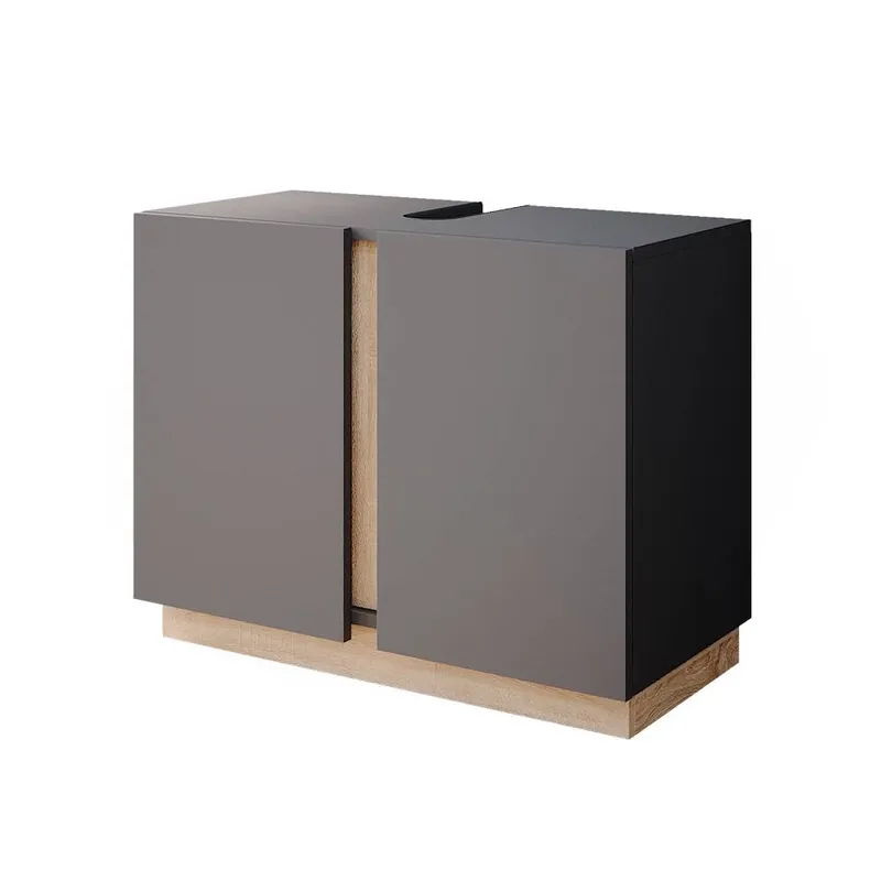 Тумба под раковину Gloria antracit 70.4x55.5 cm cu 2 usi Vicco Super ofertă