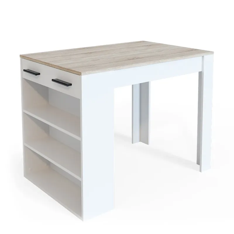 Masă de sufragerie Repose Sonoma/Alb 67 x 100 cm Vicco Preț promoțional