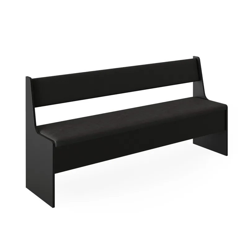 Nu rata Bancă de colț pentru sufragerie Roman Negru 41.5 x 166.6 cm Vicco