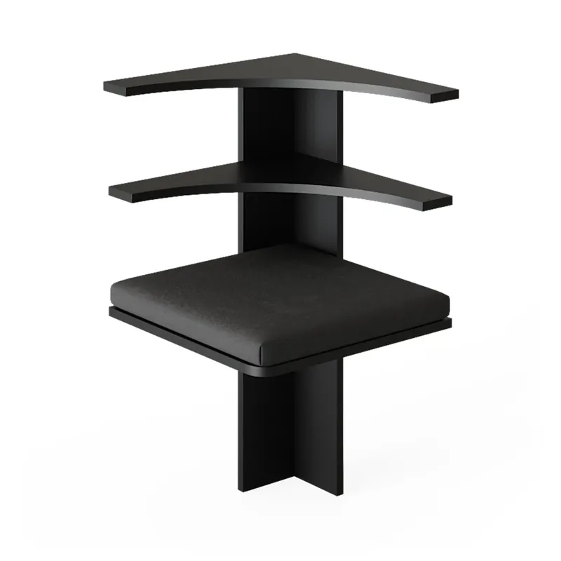 Promoție Bancă de colț pentru sufragerie Roman Negru 43.5 x 43.5 cm Vicco