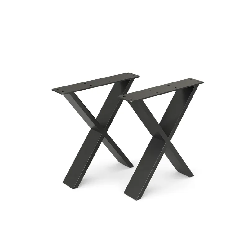 Picioare de masă Negru 40x42 cm forma X Vicco Livrare expres