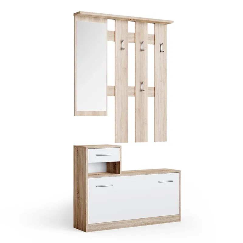 Dulap Billy Alb/Sonoma 25x191 cm Vicco Bestseller