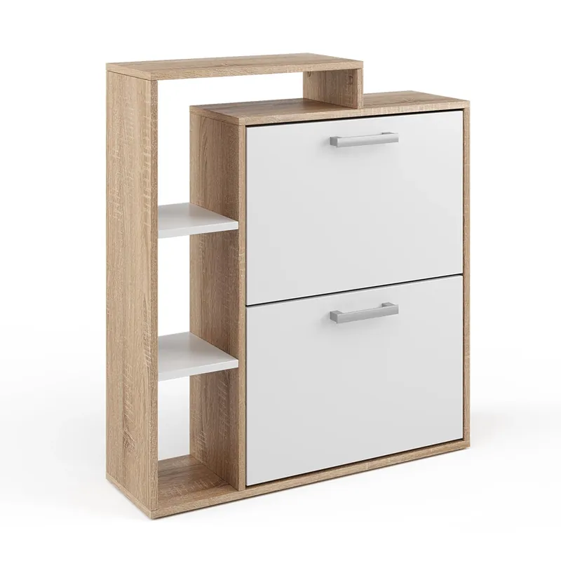 Cumpără online Dulapul pentru pantofi Orlando Alb/Sonoma 24.5x90 cm Vicco