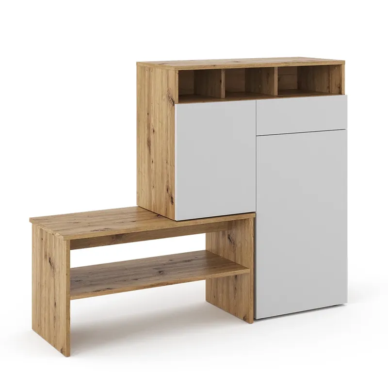 Reducere extra Dulap pentru pantofi Selena Maro 124.5x102 cm Vicco