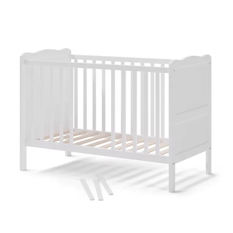 Pat pentru copii Tobi Alb 60x120 cm Vitalispa Lichidare de stoc