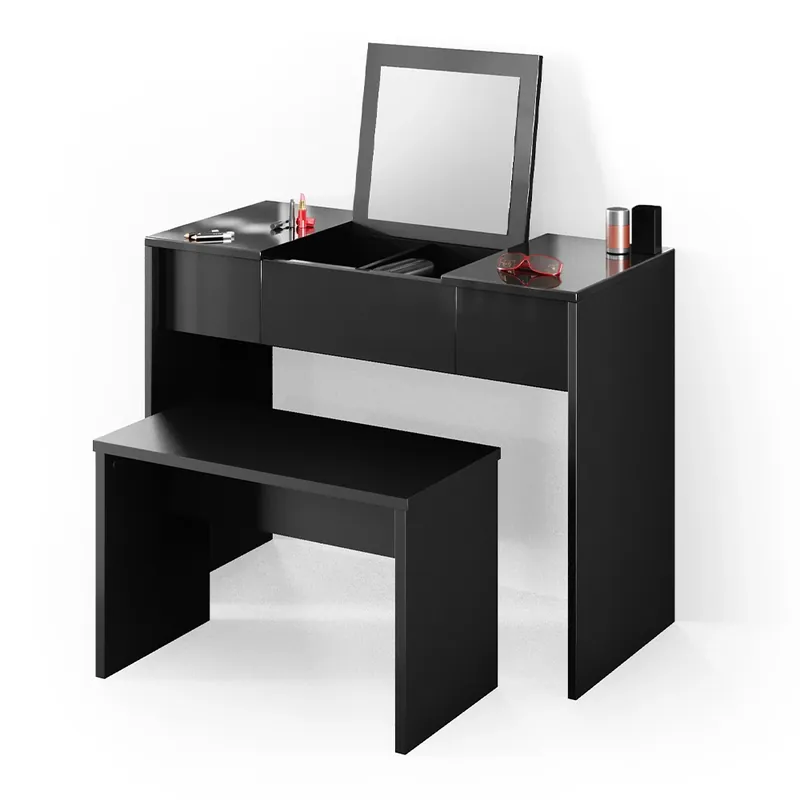 Bancă Negru 70 cm pentru masa de toaleta Vicco Reducere specială
