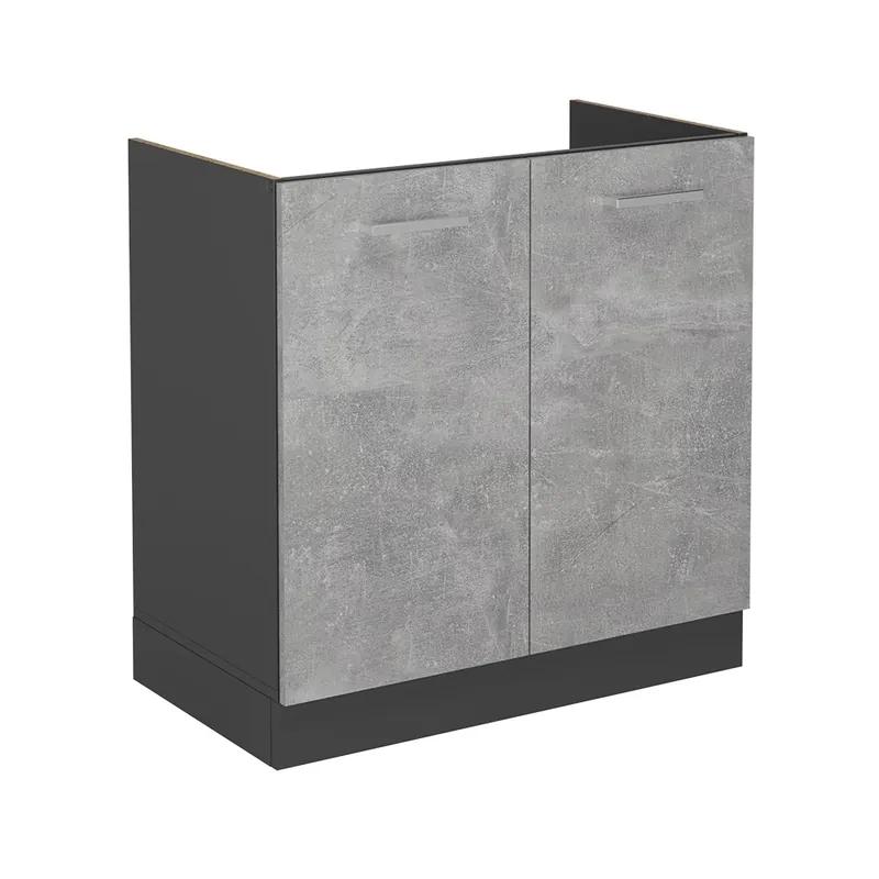 Dulap de bază pentru chiuvetă R-Line beton 80 cm fara blat Vicco Ofertă exclusivă