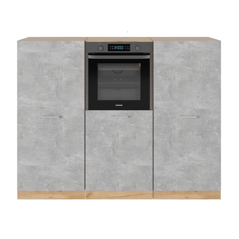 Vezi acum Bloc de bucătărie R-Line Beton / stejar auriu 180 cm fara blat Vicco