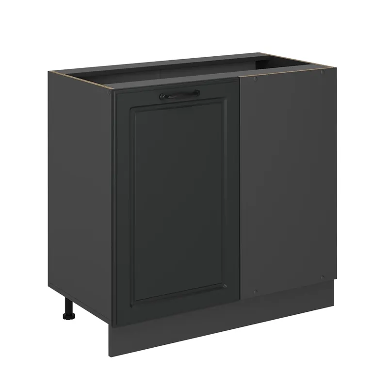 Expediere rapidă Dulap de bază de colț R-Line Casă de țară antracit 86 cm fara blat Vicco