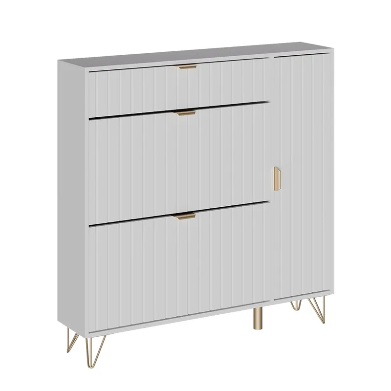 Plată sigură Dulap pentru pantofi Helge Alb 108x107.5 cm Vicco