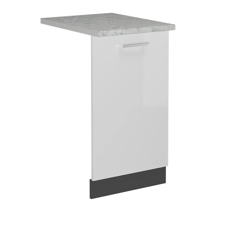 Preț redus Panoul frontal R-Line Alb lucios ridicat 45 cm , AP Marmură Vicco