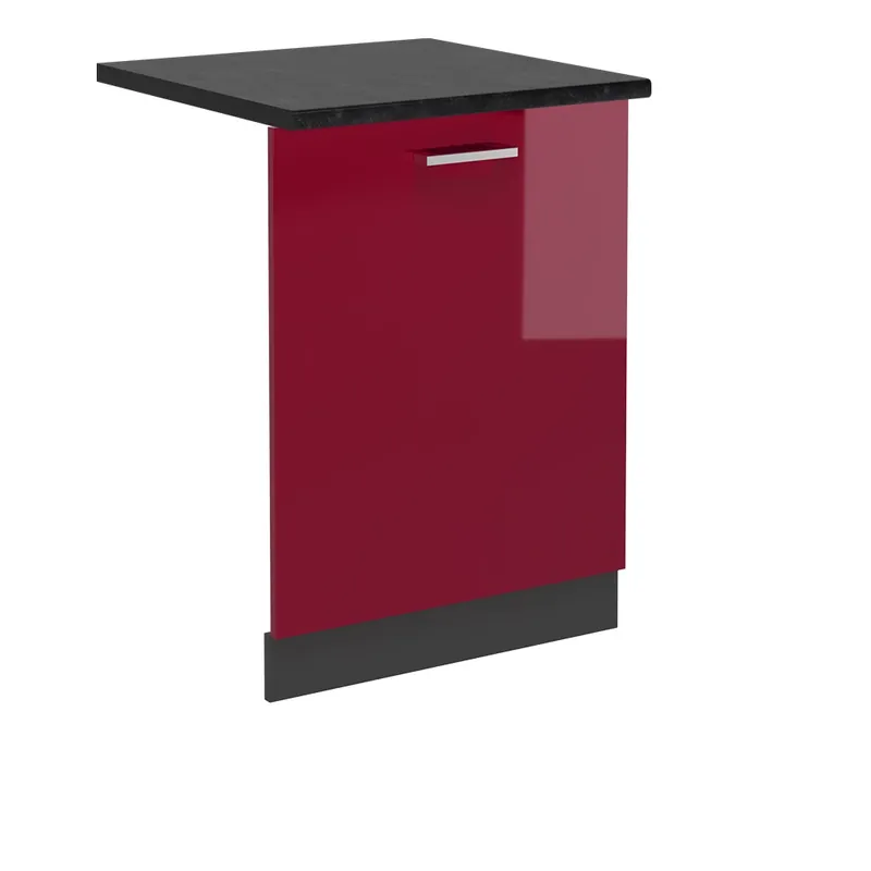 Ofertă de sezon Panou frontal pentru mașina de spălat vase R-Line Roșu lucios ridicat 60 cm , AP Antracit Vicco