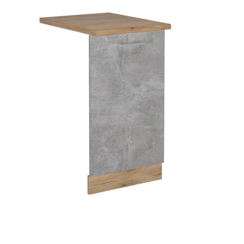 Noutate Panou frontal pentru mașina de spălat vase R-Line beton 45 cm , AP Stejar Vicco