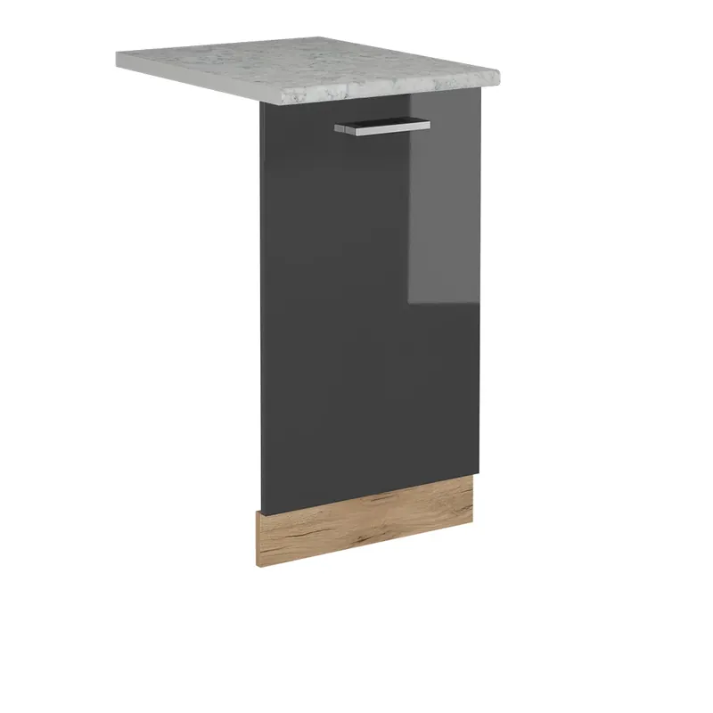 Preț mic Panou frontal pentru mașina de spălat vase R-Line Antracit lucios ridicat 45 cm , AP Marmură Vicco