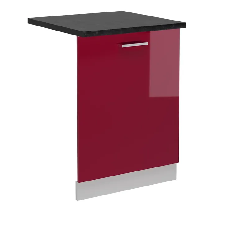 Expediere rapidă Panou frontal pentru mașina de spălat vase R-Line Roșu lucios ridicat 60 cm , AP Antracit Vicco
