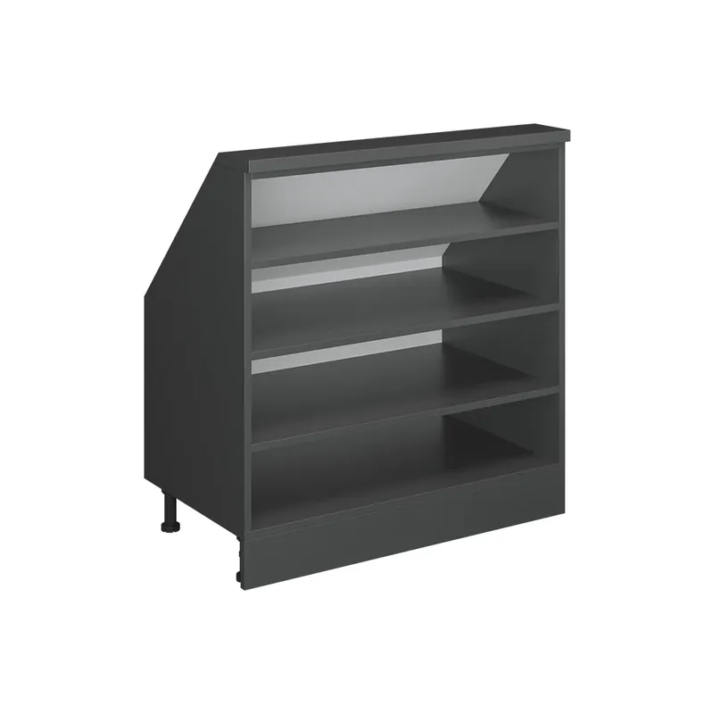 Dulap pentru acoperiș în pantă Rion antracit 80x81.6 cm cu 4 compartimente Vicco Noutate