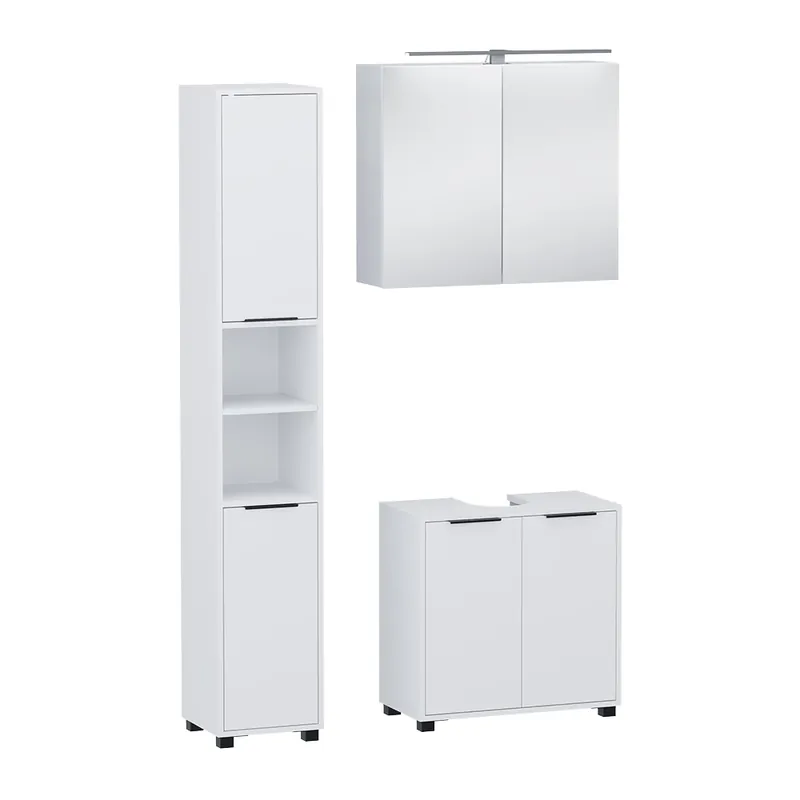 Set mobilier baie Alina Alb 3 părți Vicco Livrare rapidă