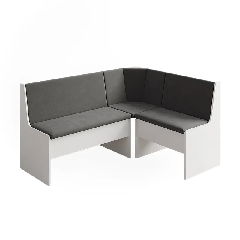 Bancă de colț pentru sufragerie Ramon Alb 150 x 51 cm cu spațiu de depozitare Vicco Preț mic