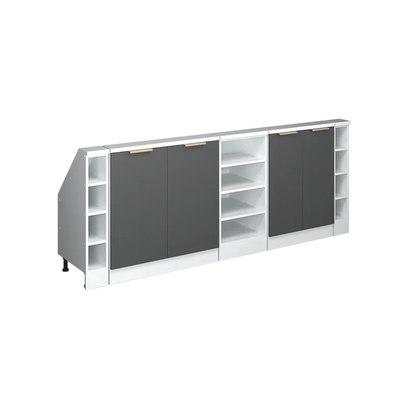 Retur gratuit Set de dulapuri pentru acoperișuri în pantă Aur antracit 210 cm Set de 5 Vicco