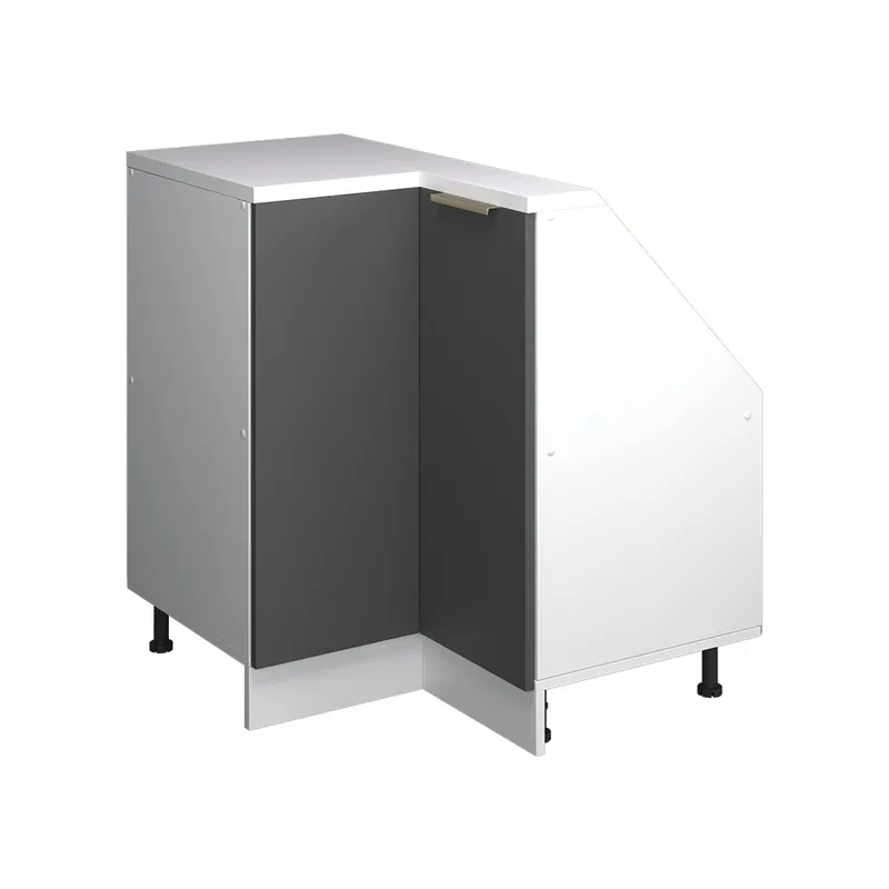 Dulap mansardă Dulap de colț Rion Aur antracit 75.6x81.6 cm cu 1 ușă Vicco Plată securizată
