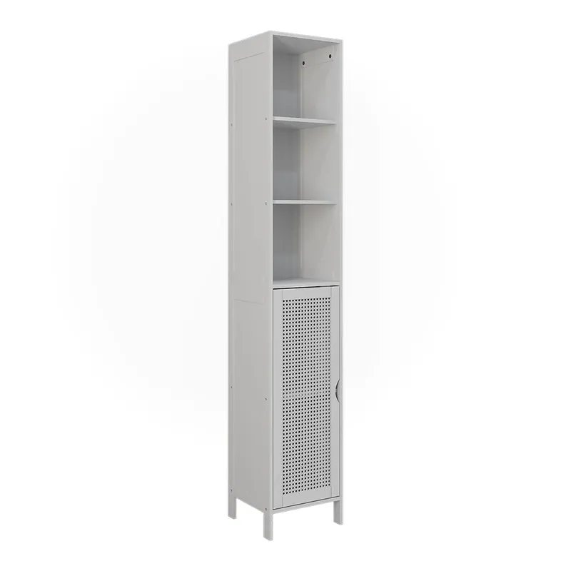 Dulap de baie Liora Alb 30x170 cm cu 1 ușă Vicco Plată sigură