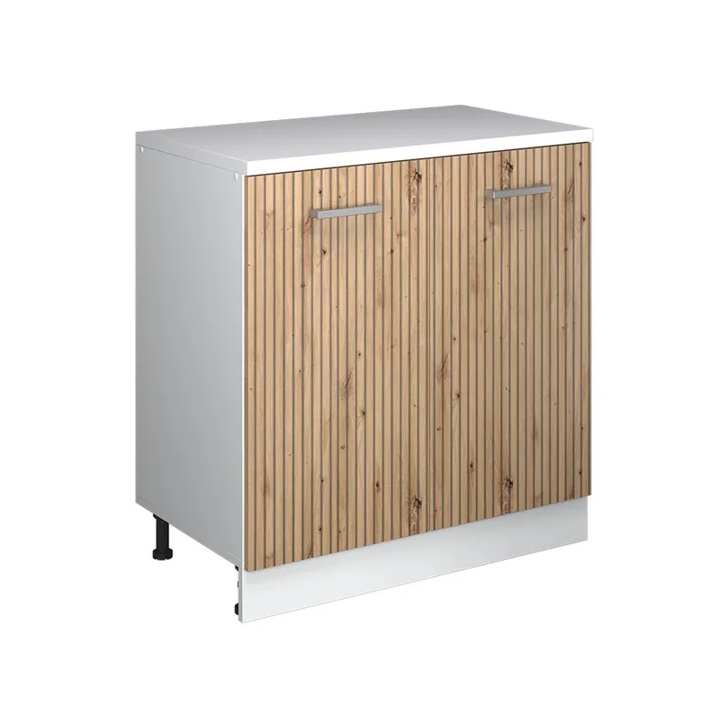 Dulap pentru mansardă Rion Stejar artizanal 80x81.6 cm fără înclinare cu 2 uși Vicco Reducere de preț