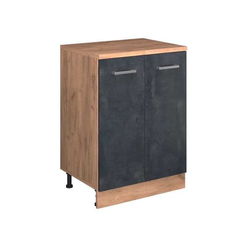 Dulap pentru mansardă Rion Beton negru 60x81.6 cm fără înclinare cu 2 uși Vicco Cel mai vândut