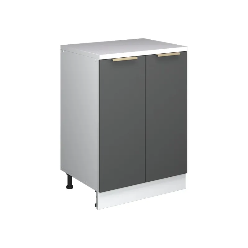 Dulap pentru mansardă Rion Aur antracit 60x81.6 cm fără înclinare cu 2 uși Vicco Mai ieftin