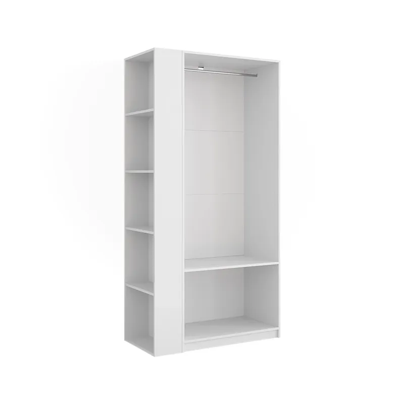 Expediere rapidă dulap pentru haine Elmo Alb 80x200 cm Set de 2 Vicco