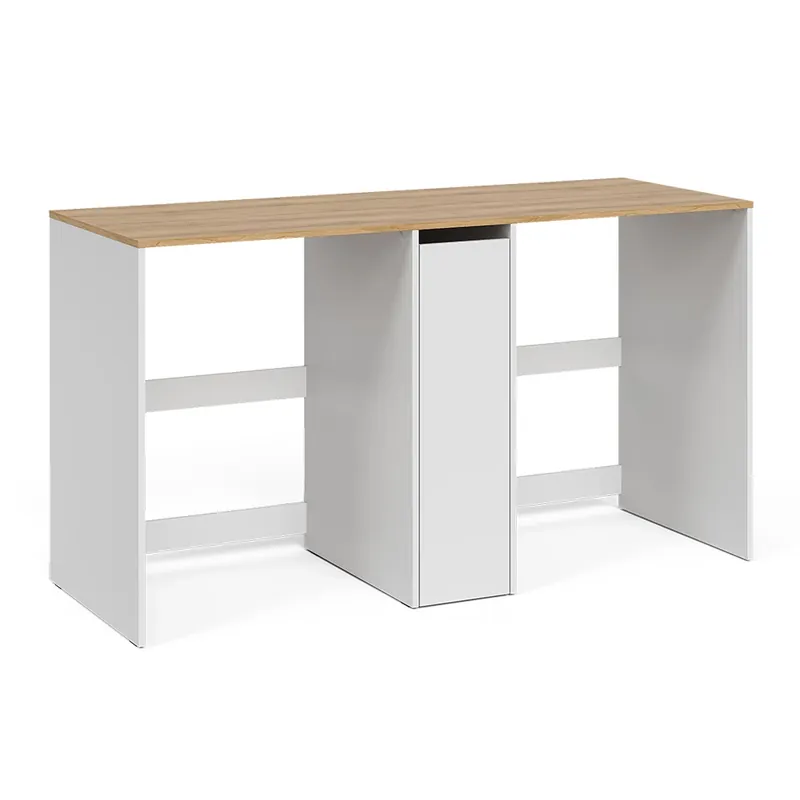 Dulap pentru mașină de spălat Viktor Alb/Stejar artizanal 159.8x88.2 cm cu 3 compartimente Vicco Preț redus
